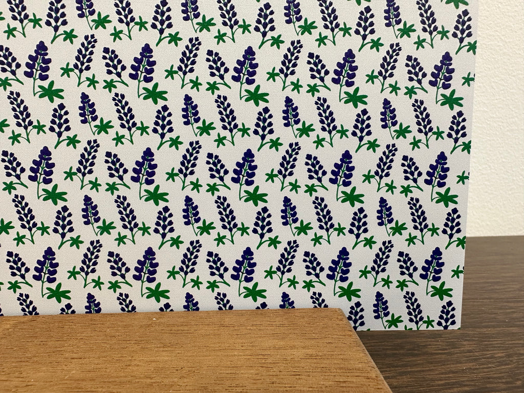 PatternPly® Full Coverage Bluebonnets sheet showing the pattern