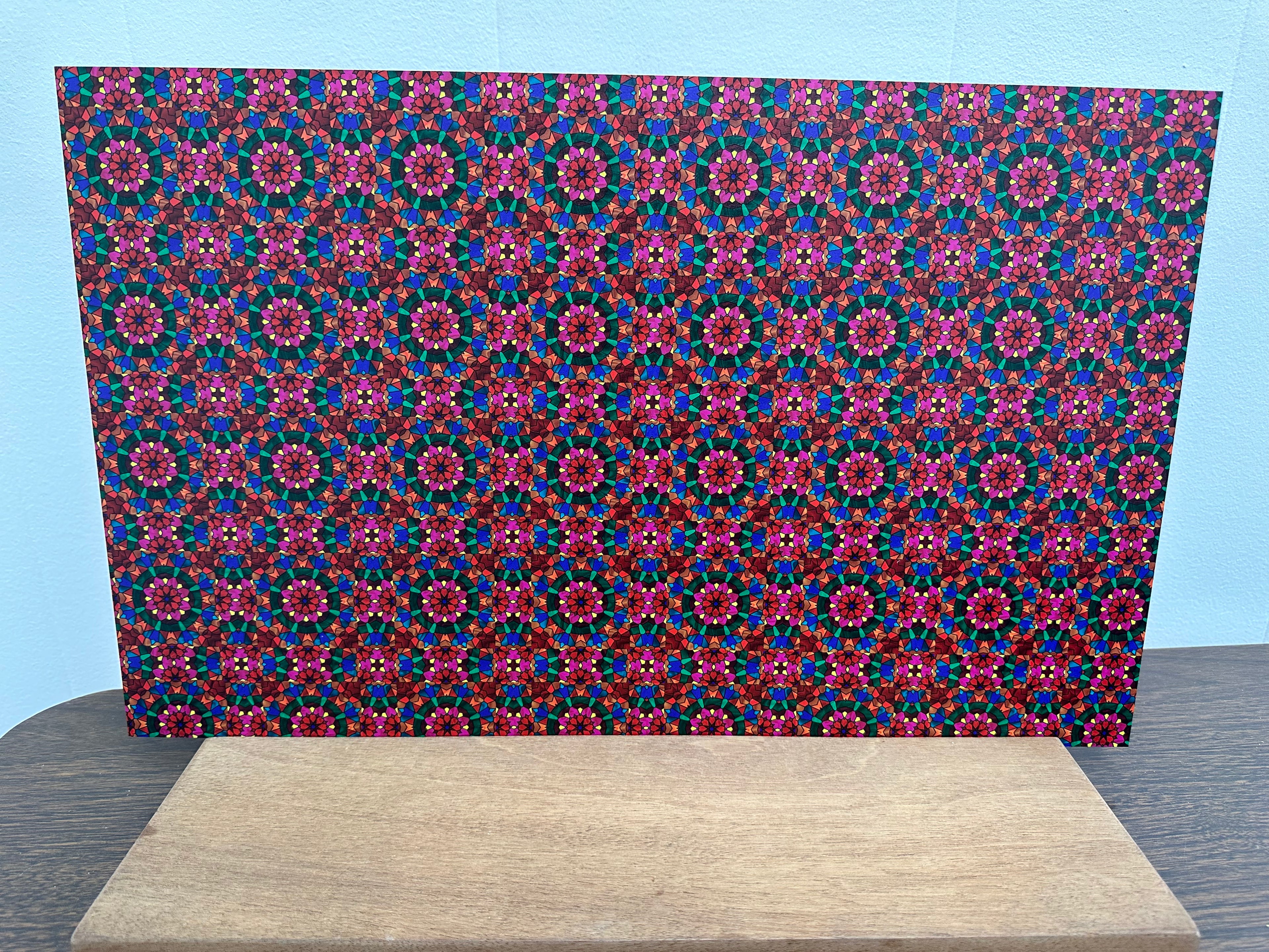 PatternPly® Full Coverage Pink and Red Stained Glass product photo 3