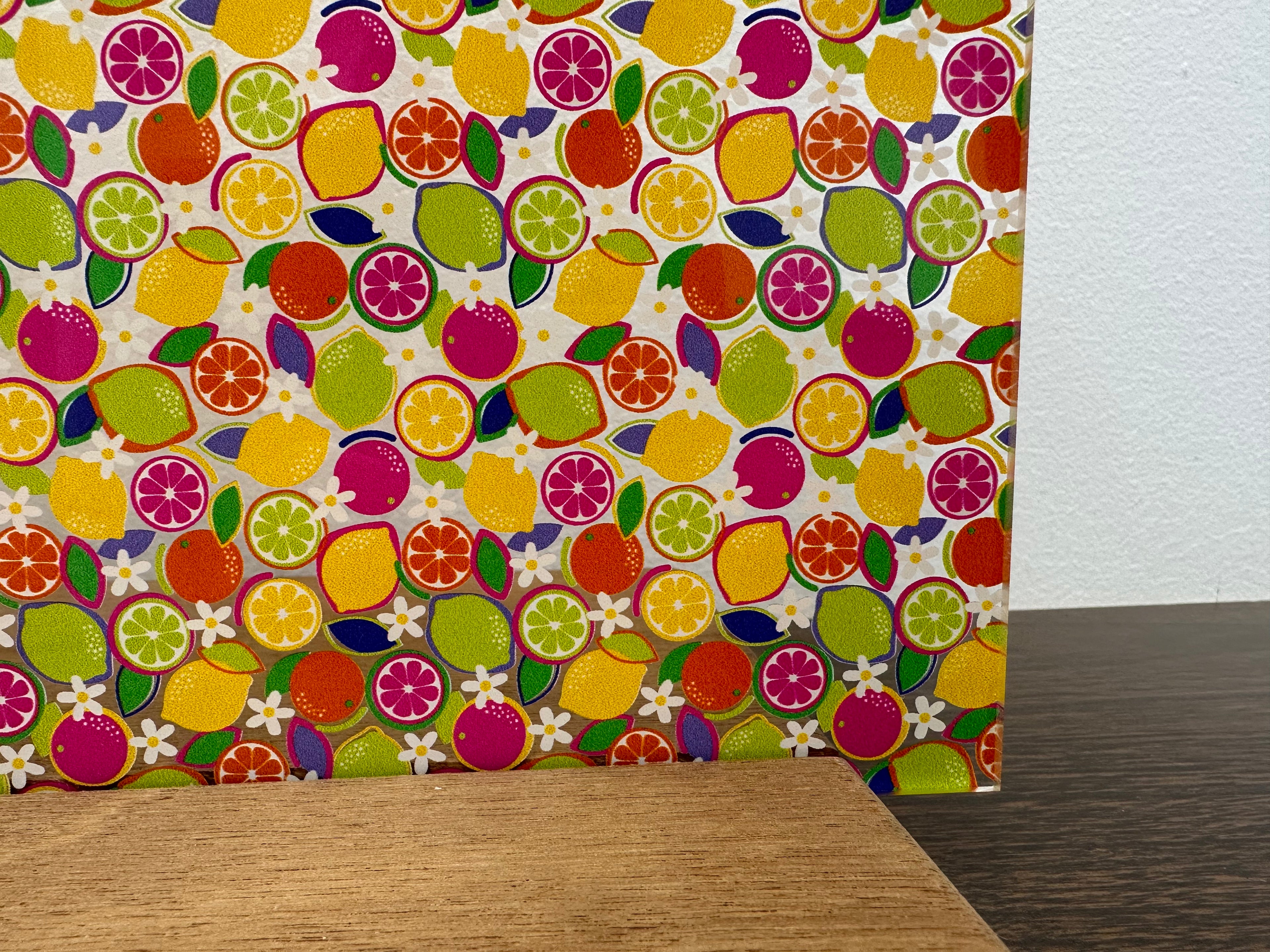 PatternPly® Scattered Summery Citrus sheet showing the pattern