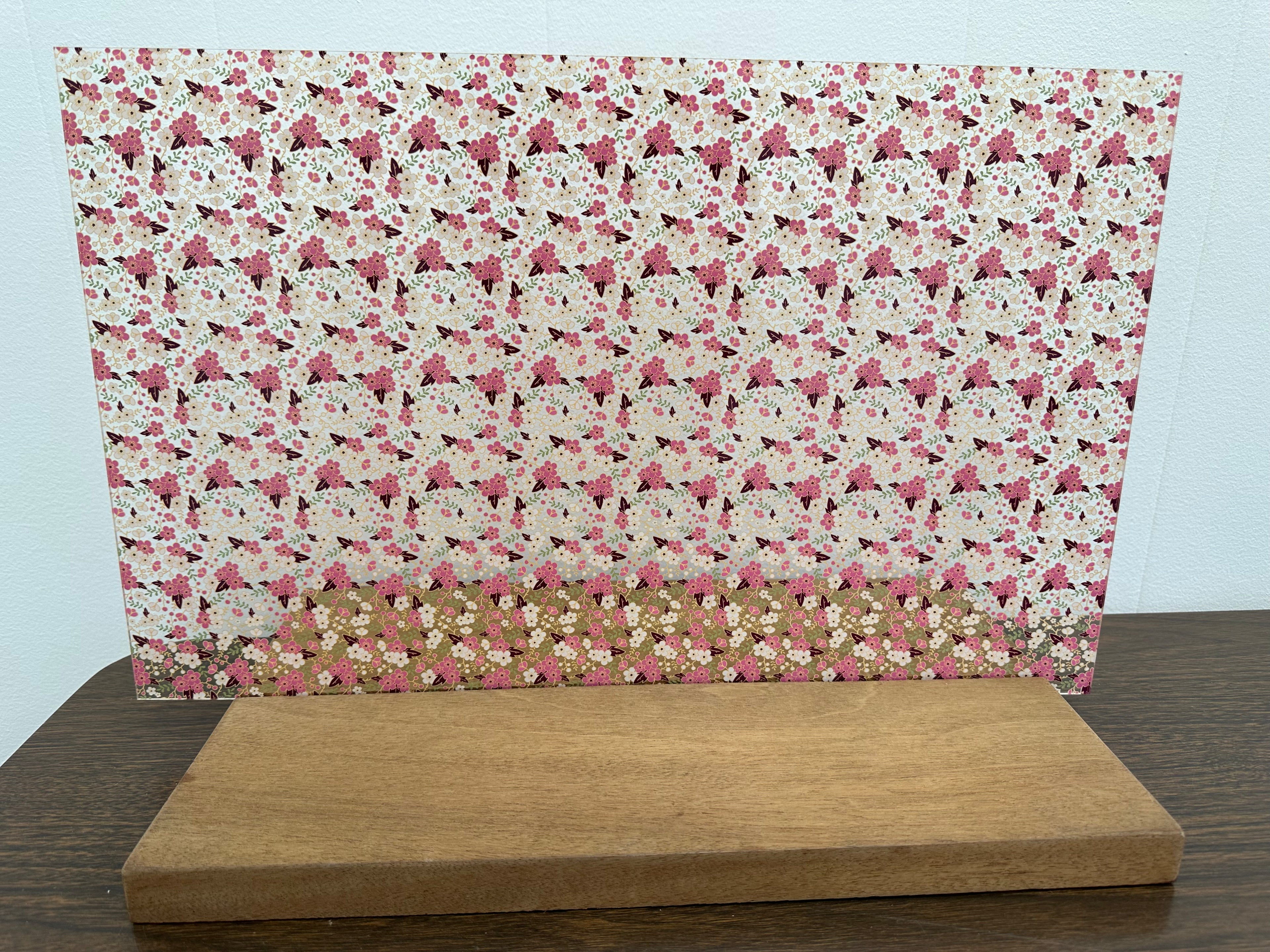 PatternPly® Scattered Pink and Gold Cherry Blossoms product photo 3