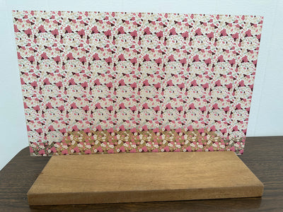 PatternPly® Scattered Pink and Gold Cherry Blossoms