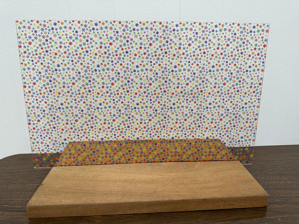 PatternPly® Scattered Micro Rainbow Snowflakes product photo 3