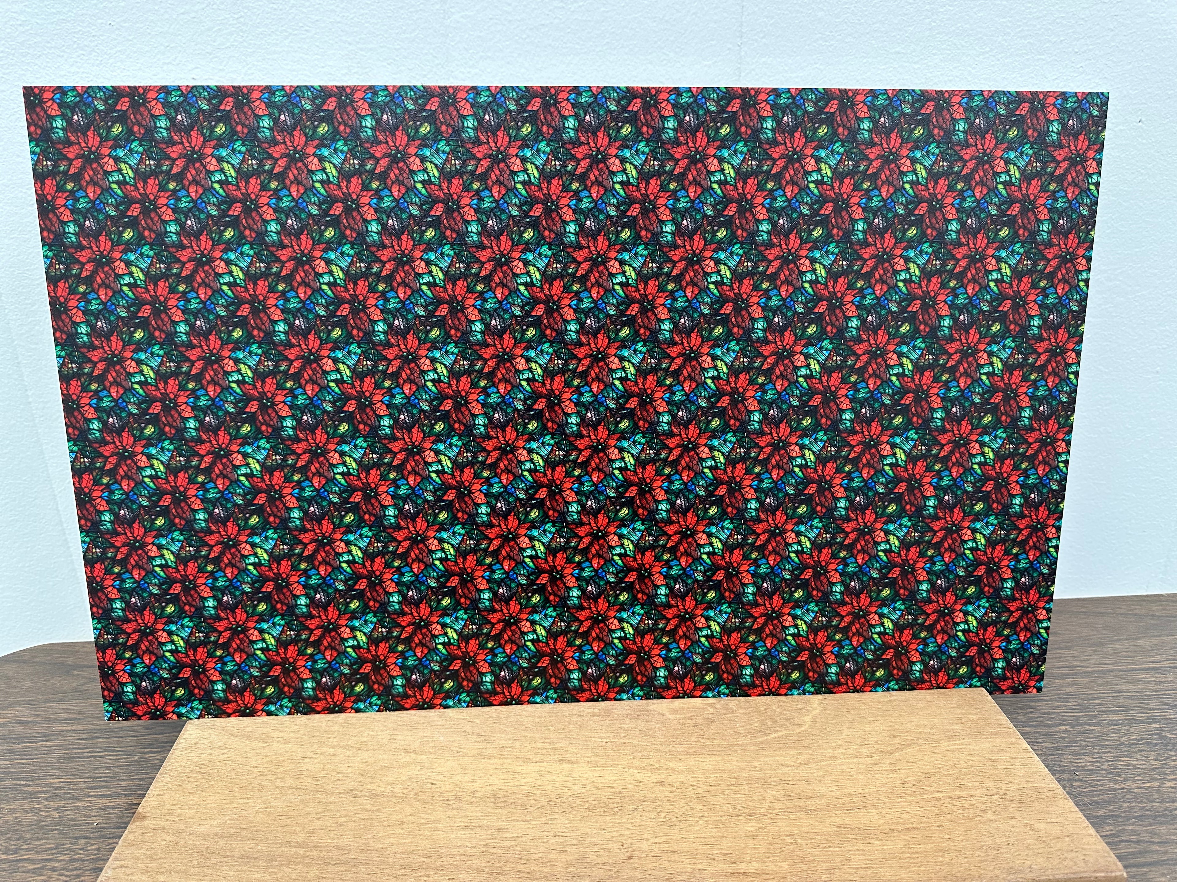 PatternPly® Full Coverage Stained Glass Poinsettias product photo 3