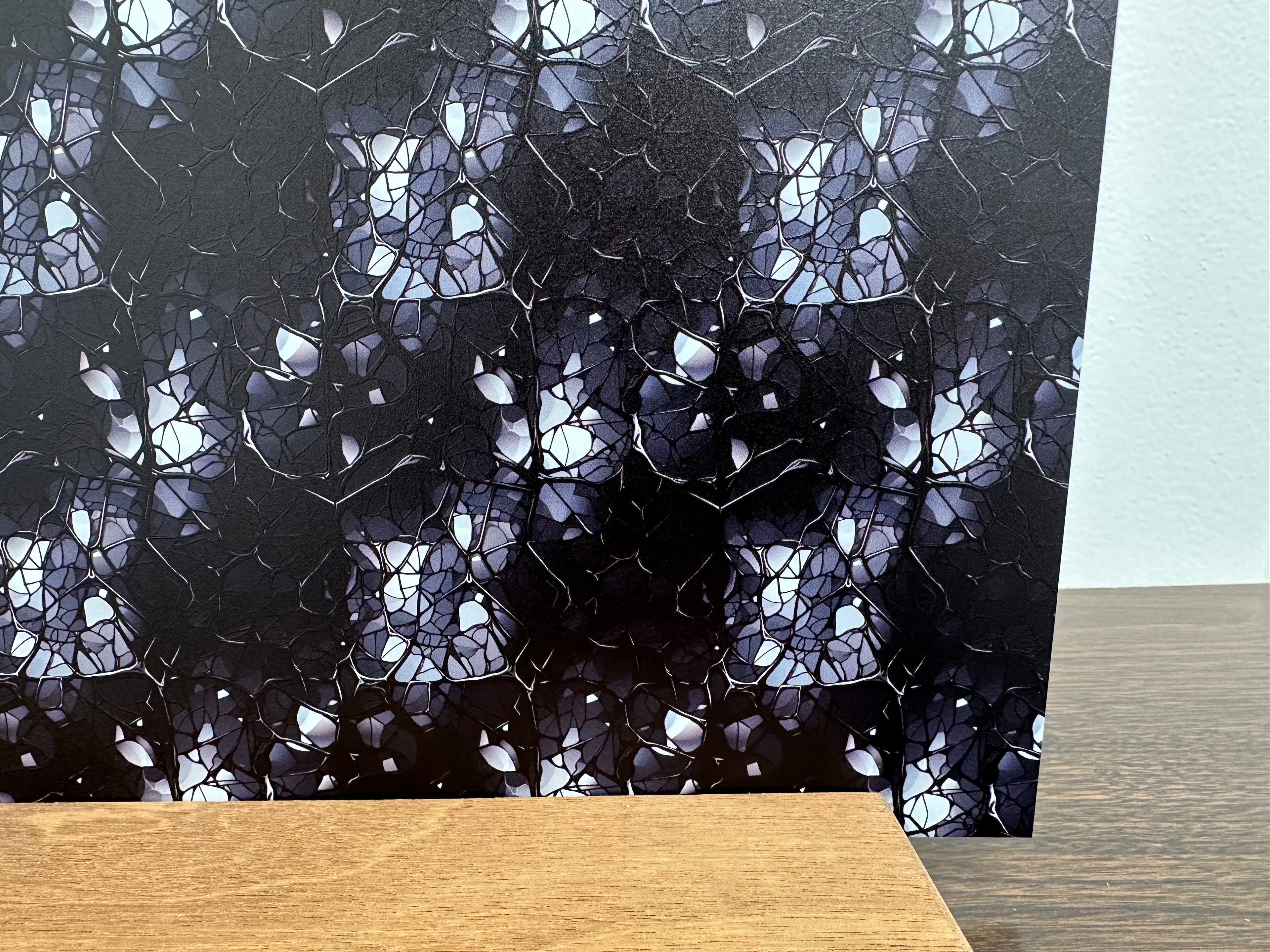 PatternPly® Full Coverage Grayscale Stained Glass sheet showing the pattern