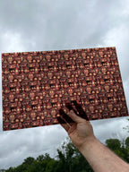 PatternPly® Transparent Warm Winter Village sheet showing the pattern