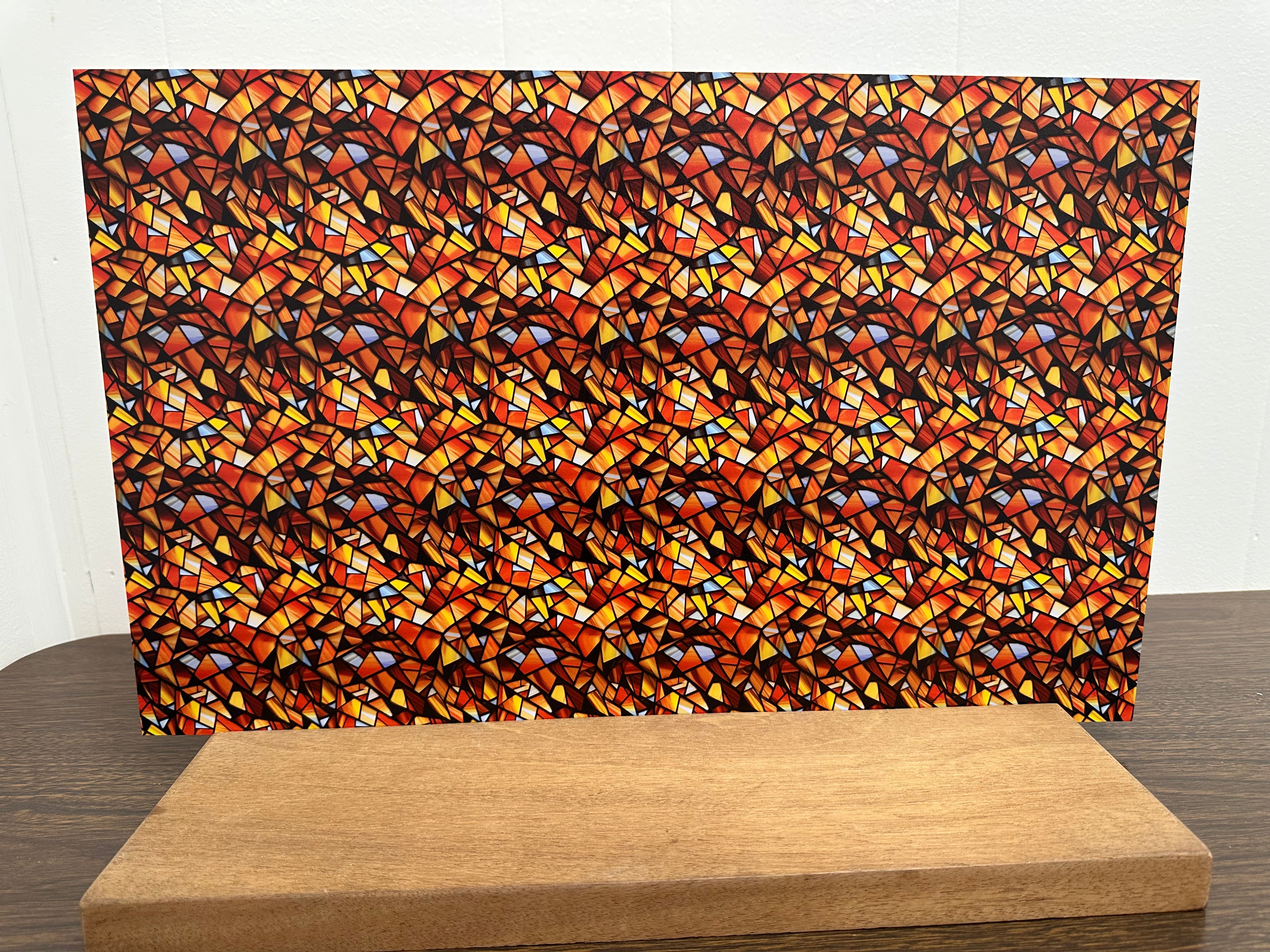 PatternPly® Full Coverage Abstract Candy Corn Stained Glass product photo 3