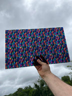 PatternPly® Transparent Pointillism Forest sheet showing the pattern