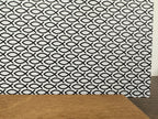 PatternPly® Full Coverage Black and White Jesus Fish sheet showing the pattern
