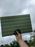 PatternPly® Transparent Stained Glass Christmas Tree sheet showing the pattern