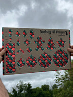 PatternPly® Transparent Red and Green Christmas Mums product photo 2