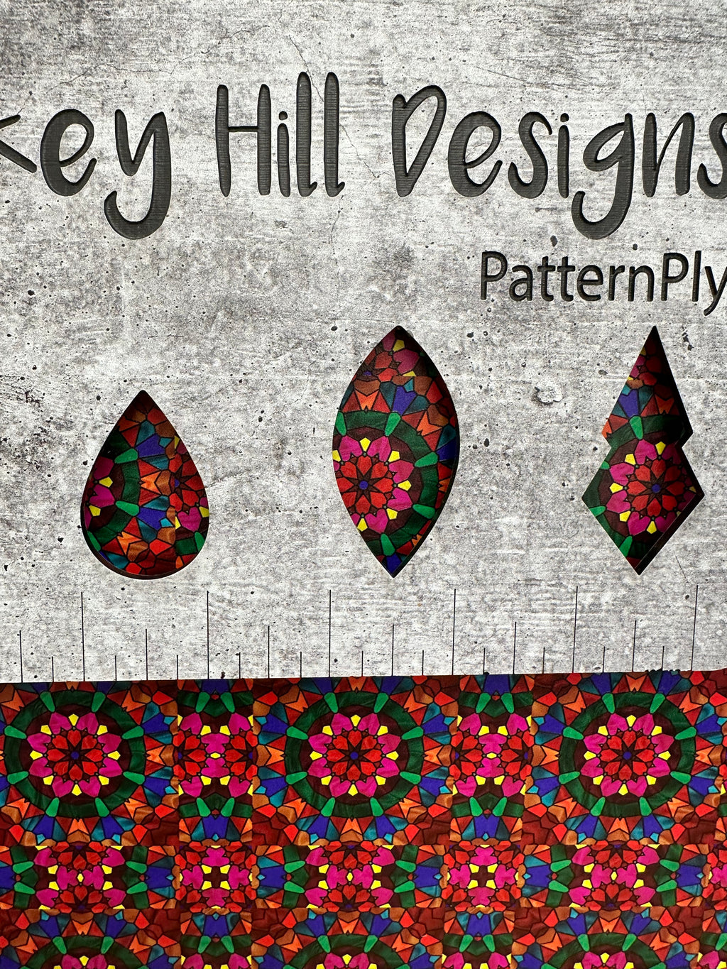 PatternPly® Full Coverage Pink and Red Stained Glass product photo 2