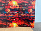 PatternPly® Full Coverage Abstract Sun Stained Glass sheet showing the pattern