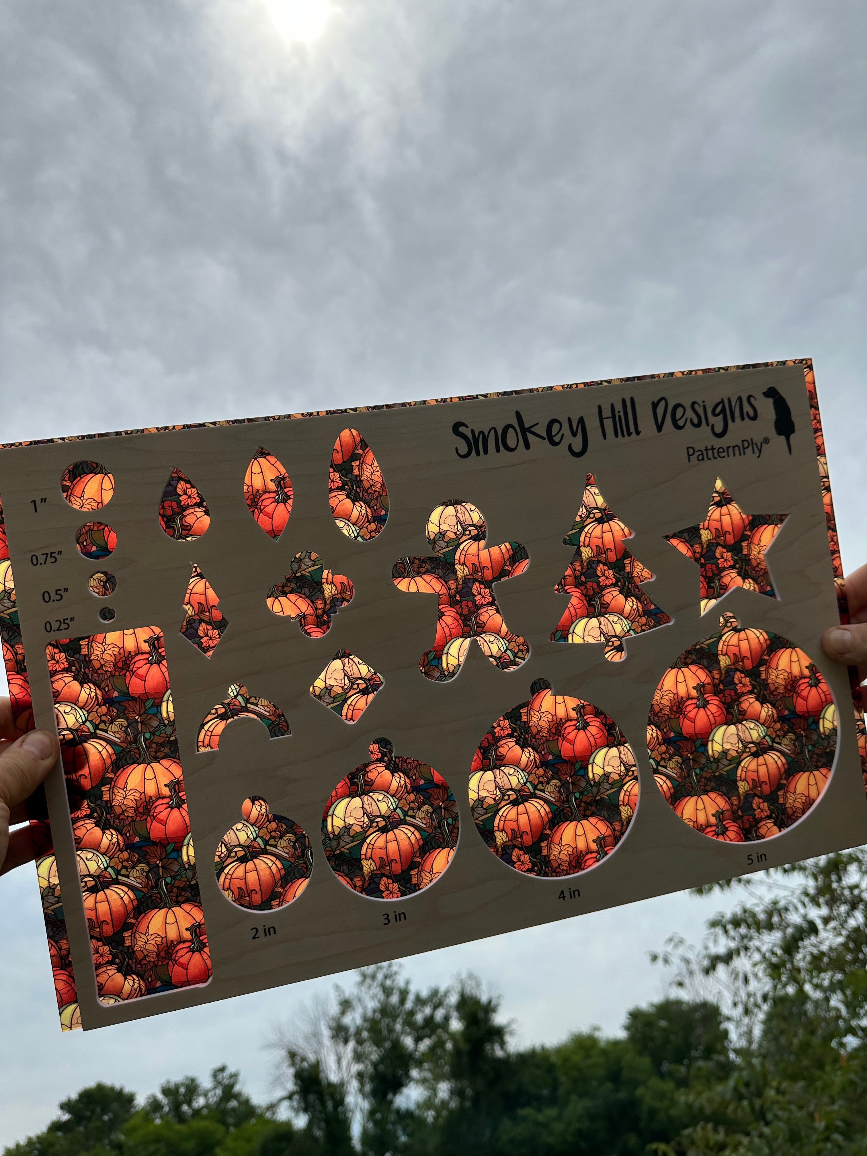 PatternPly® Transparent Stained Glass Pumpkin Patch product photo 2