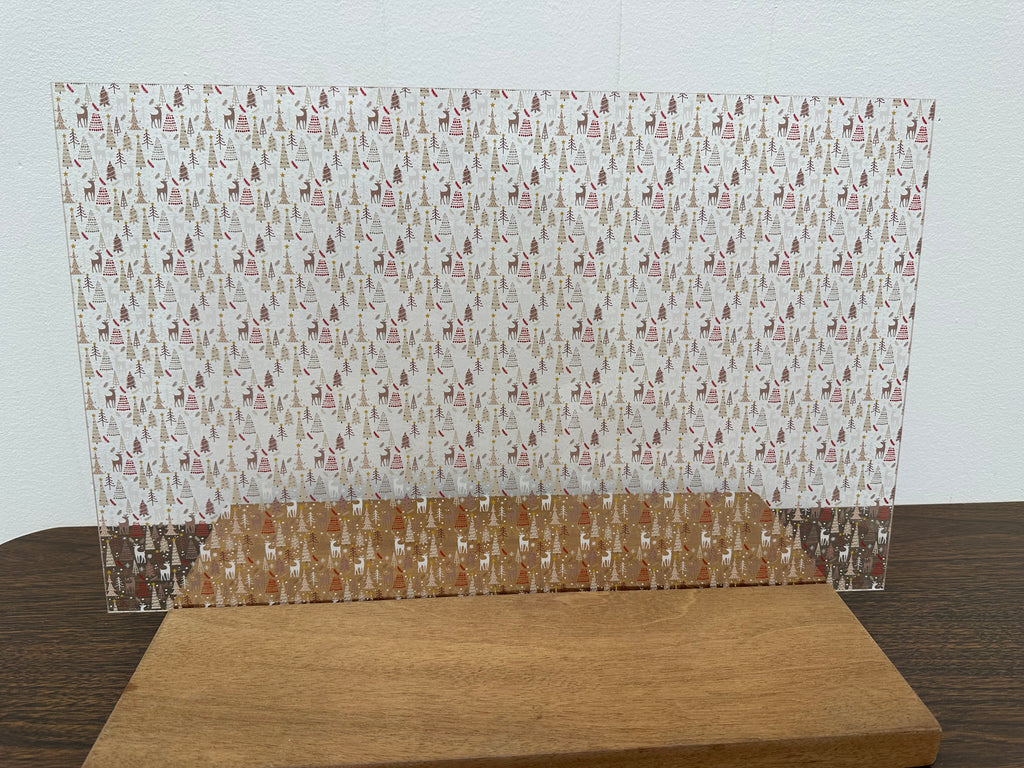 PatternPly® Scattered Neutral Trees and Reindeer product photo 3