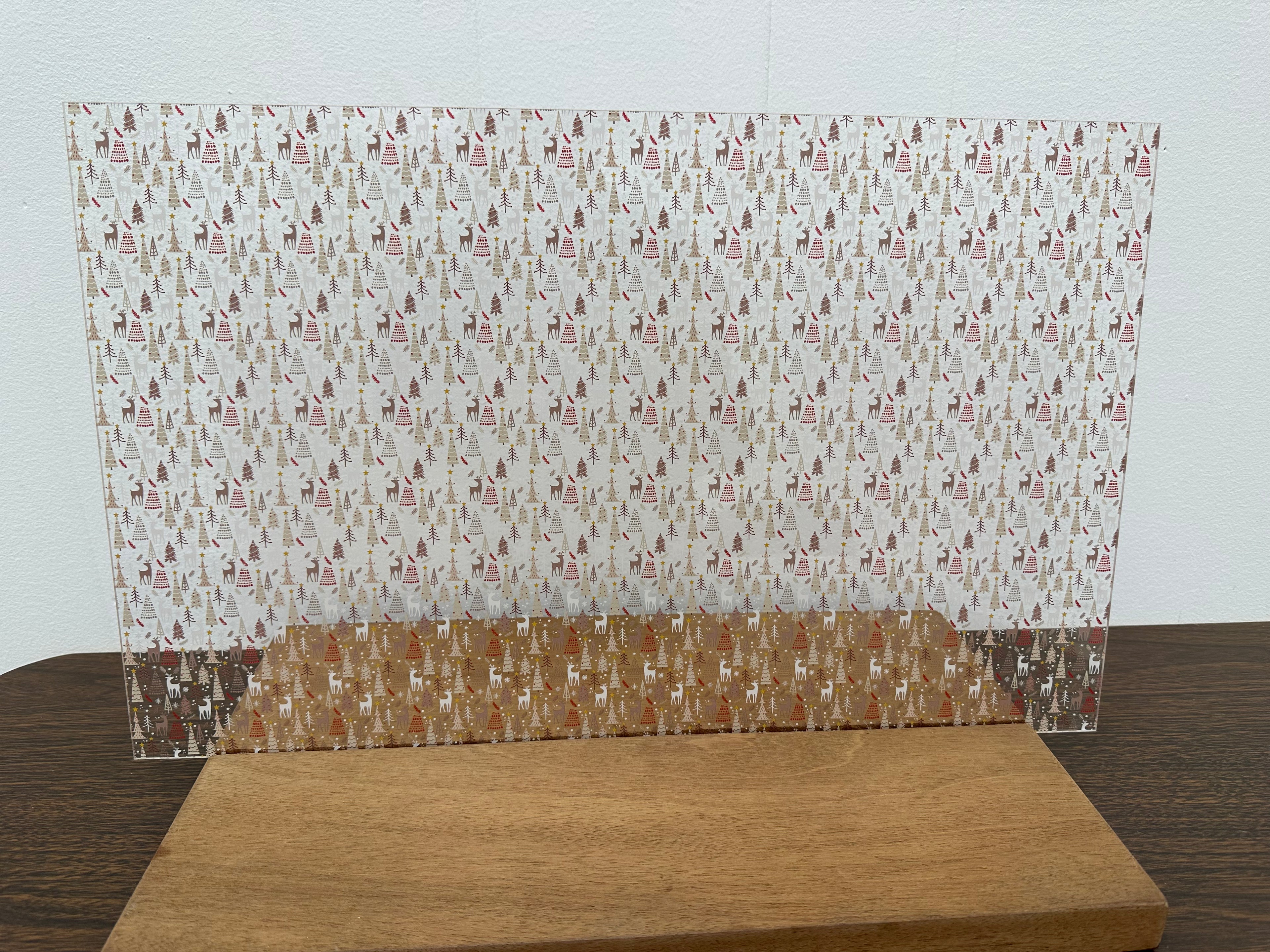 PatternPly® Scattered Neutral Trees and Reindeer product photo 3