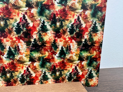 PatternPly® Fall Watercolor Christmas Trees Large
