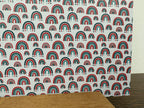 PatternPly® Full Coverage Micro Christmas Rainbows sheet showing the pattern