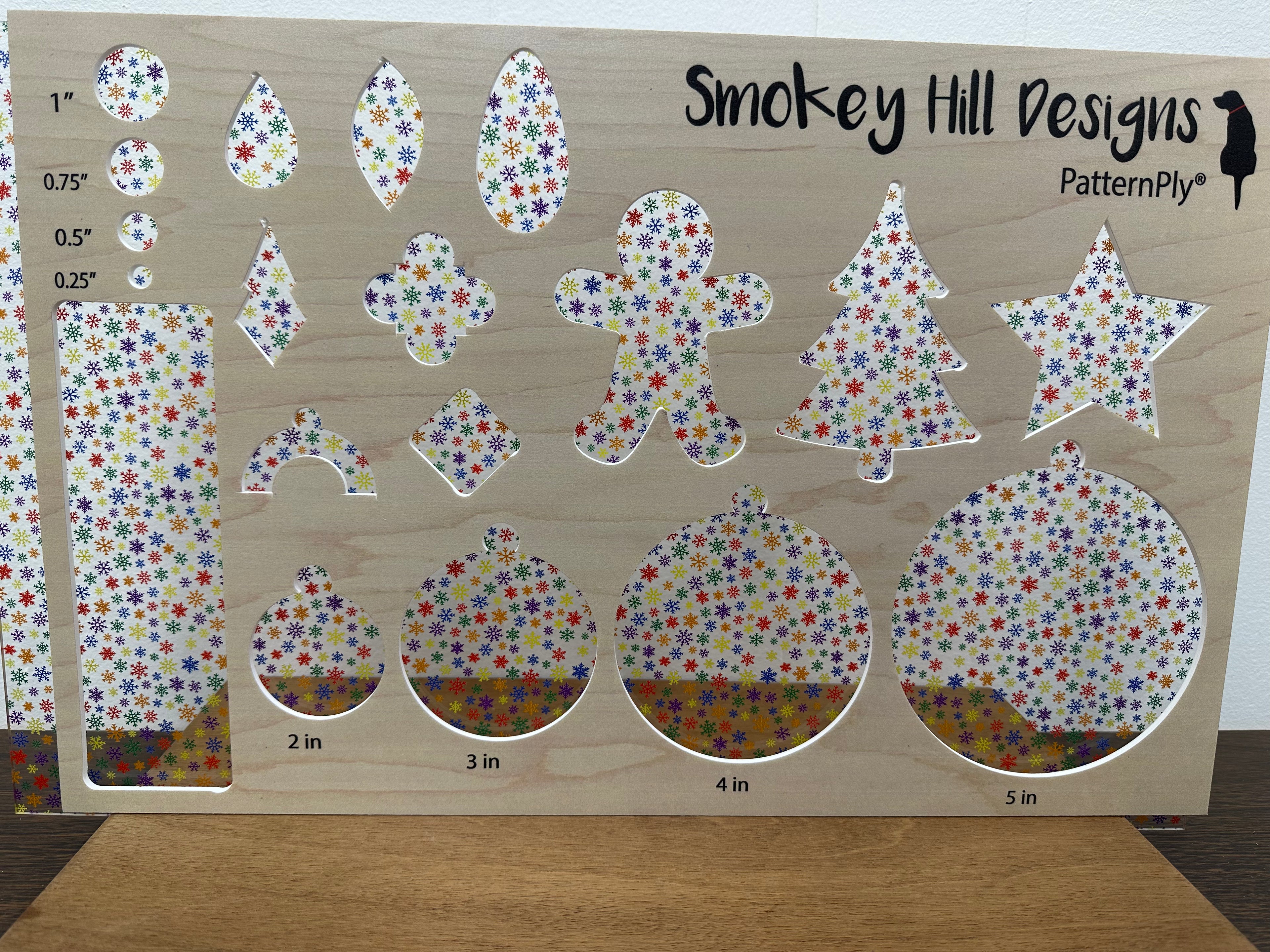PatternPly® Scattered Micro Rainbow Snowflakes product photo 2