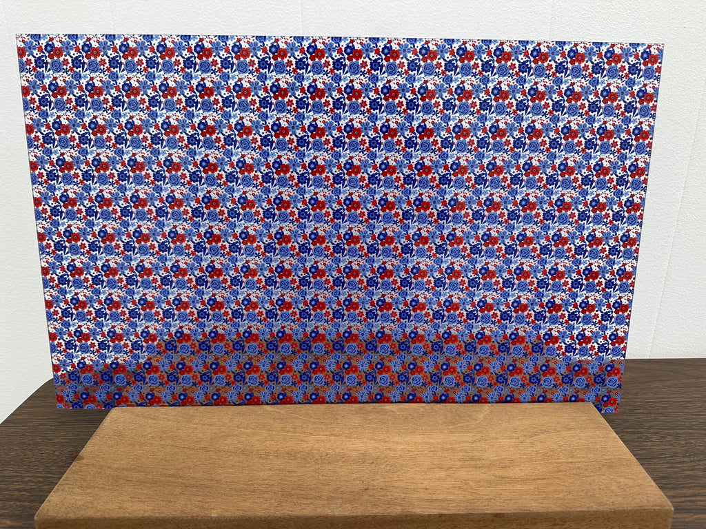 PatternPly® Scattered Red, White, and Blue Floral product photo 3