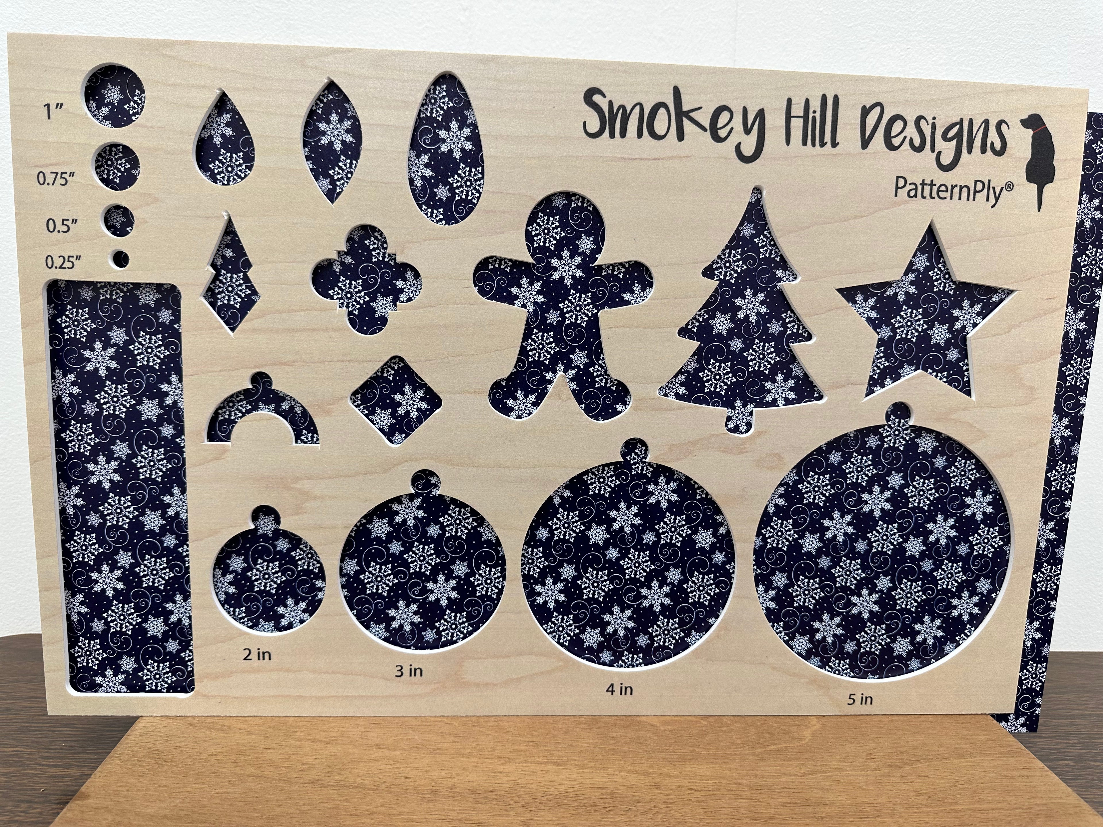 PatternPly® Full Coverage Navy and White Snowflake Swirls Large product photo 2
