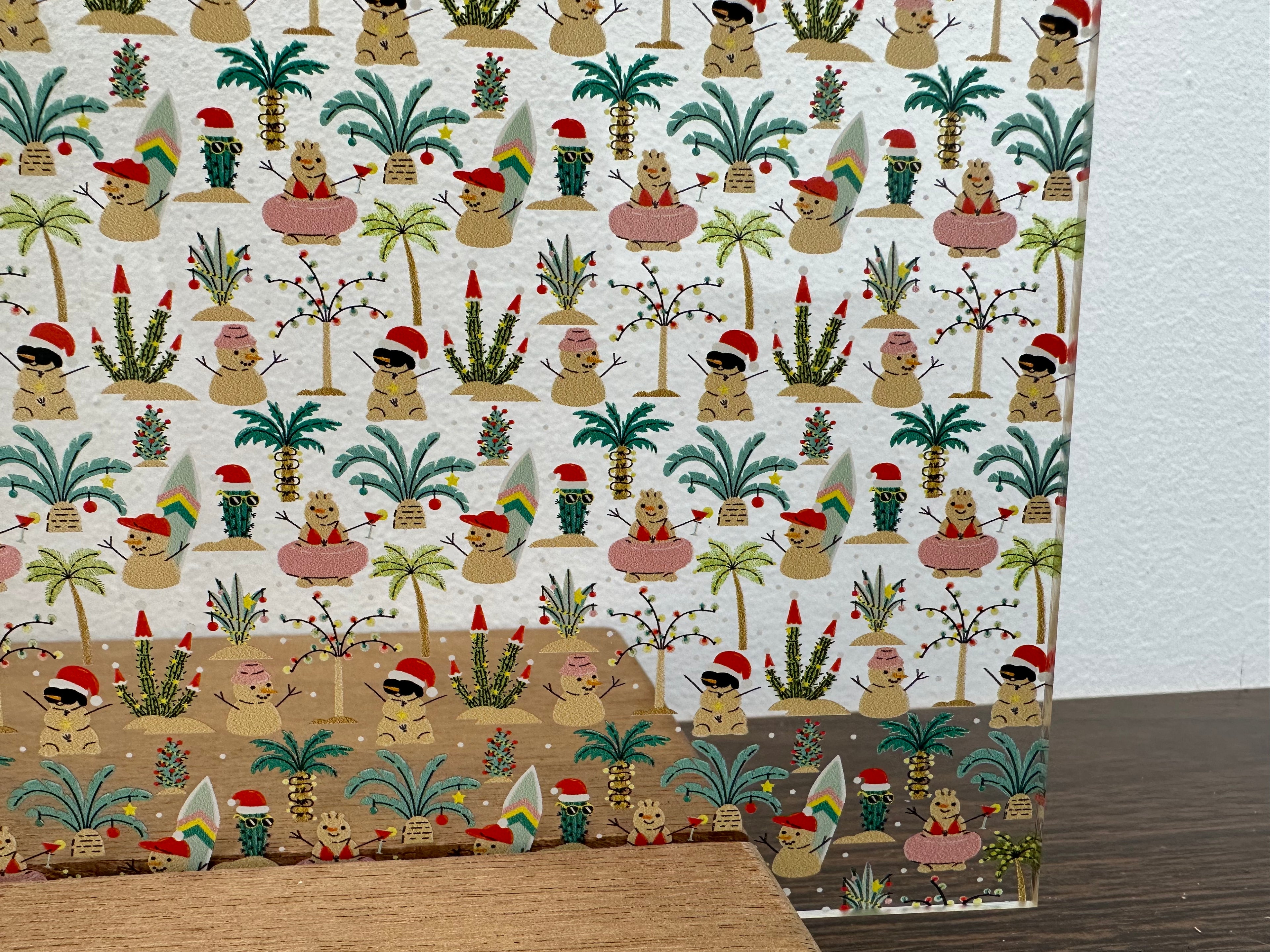 PatternPly® Scattered Beachy Snowmen sheet showing the pattern