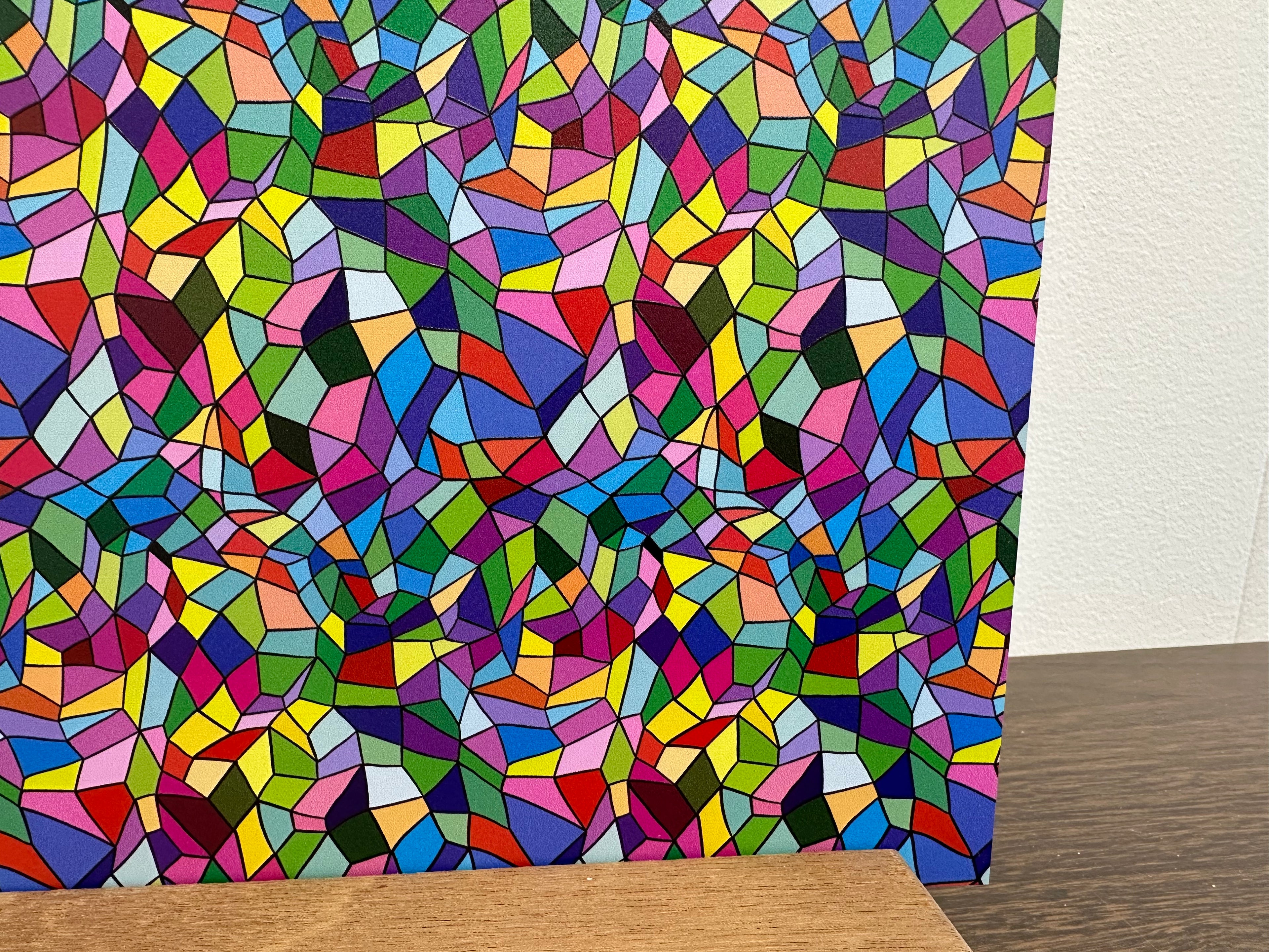 PatternPly® Full Coverage Pastel Stained Glass sheet showing the pattern
