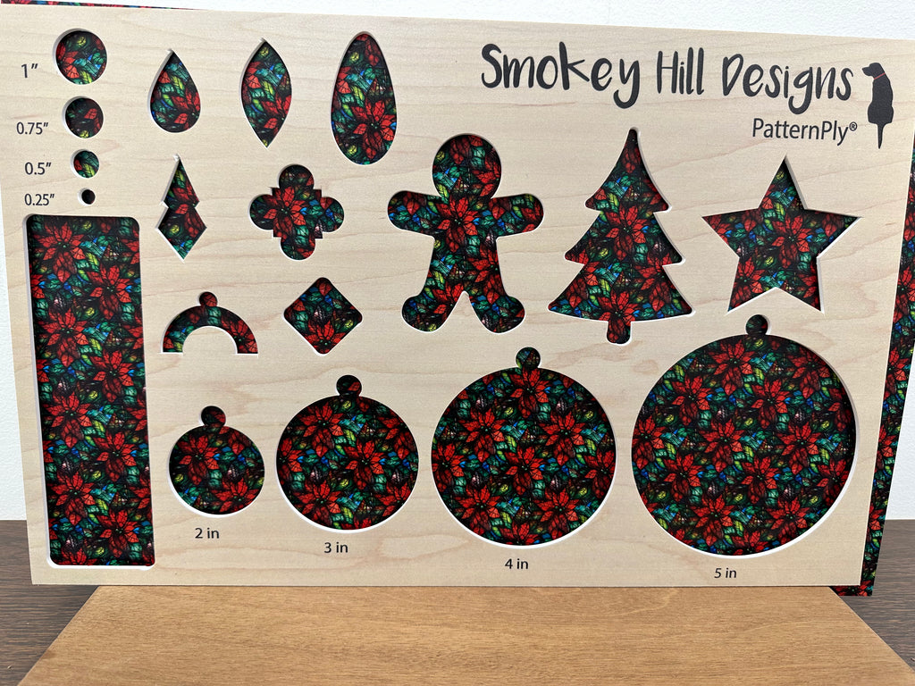 PatternPly® Full Coverage Stained Glass Poinsettias product photo 2