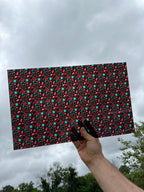PatternPly® Transparent Emeralds and Rubies sheet showing the pattern