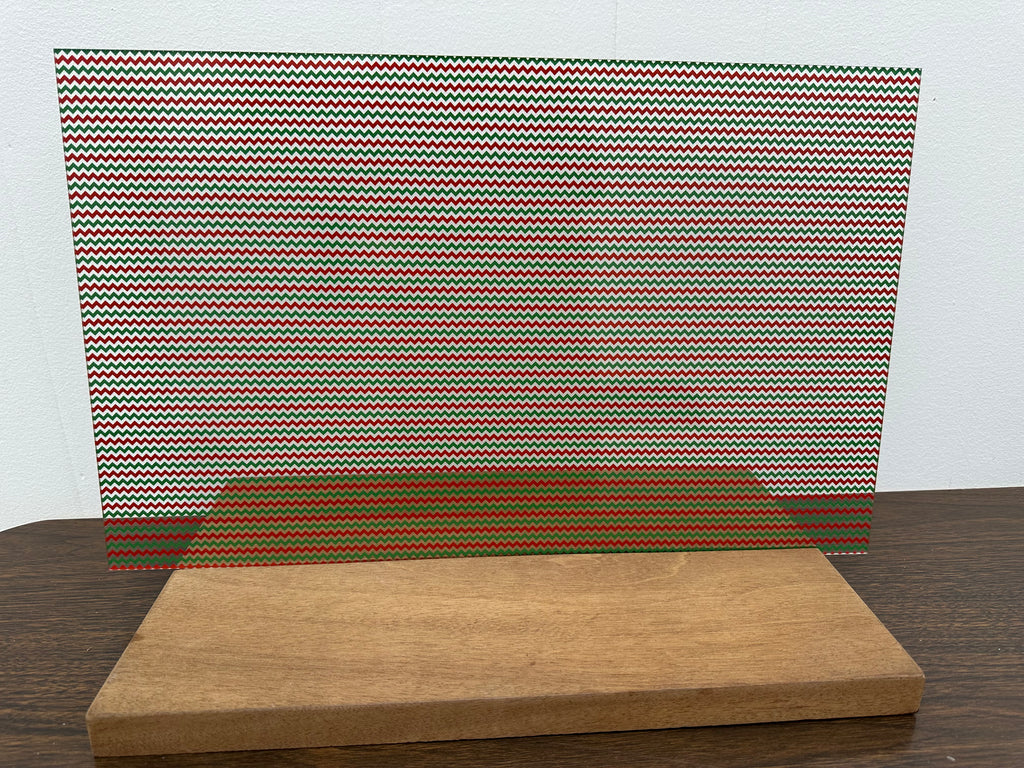PatternPly® Scattered Micro Red and Green Chevron product photo 3