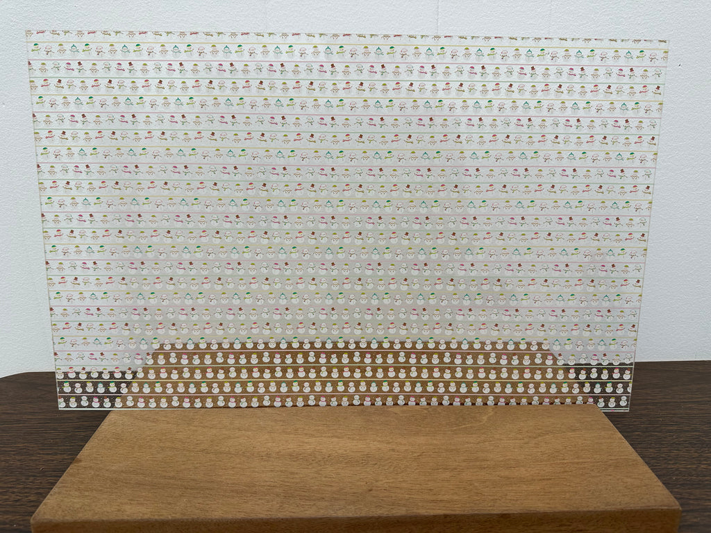 PatternPly® Scattered Pastel Snowmen and Stripes product photo 3