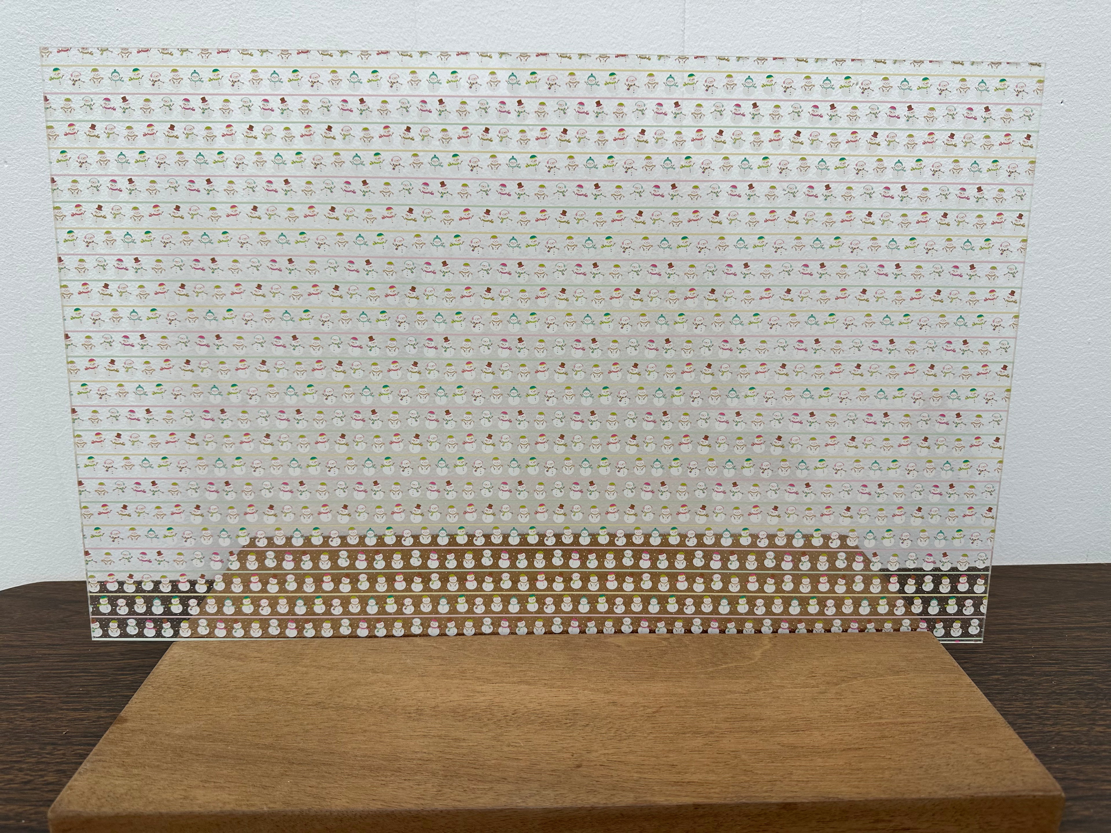 PatternPly® Scattered Pastel Snowmen and Stripes product photo 3