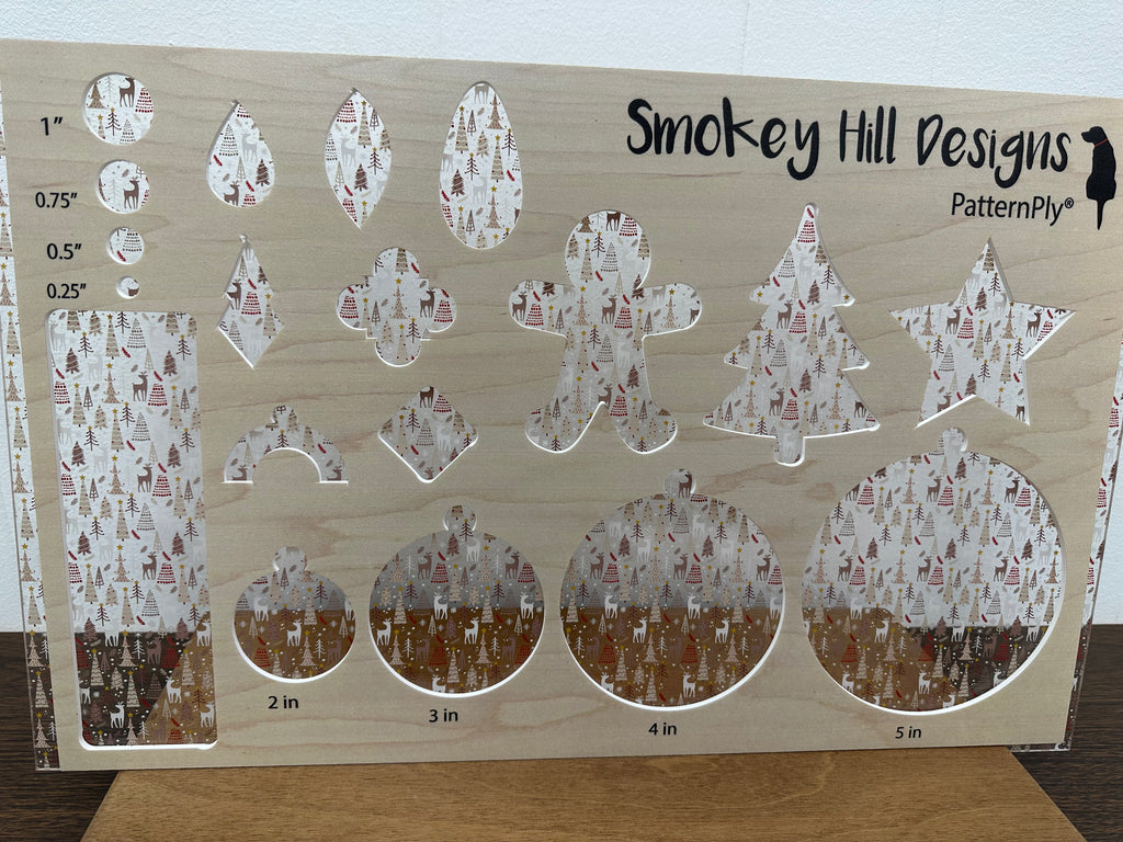 PatternPly® Scattered Neutral Trees and Reindeer product photo 2