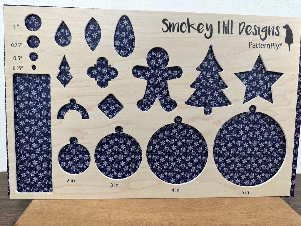 PatternPly® Full Coverage Navy and White Snowflake Swirls product photo 2