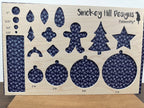 PatternPly® Full Coverage Navy and White Snowflake Swirls product photo 2