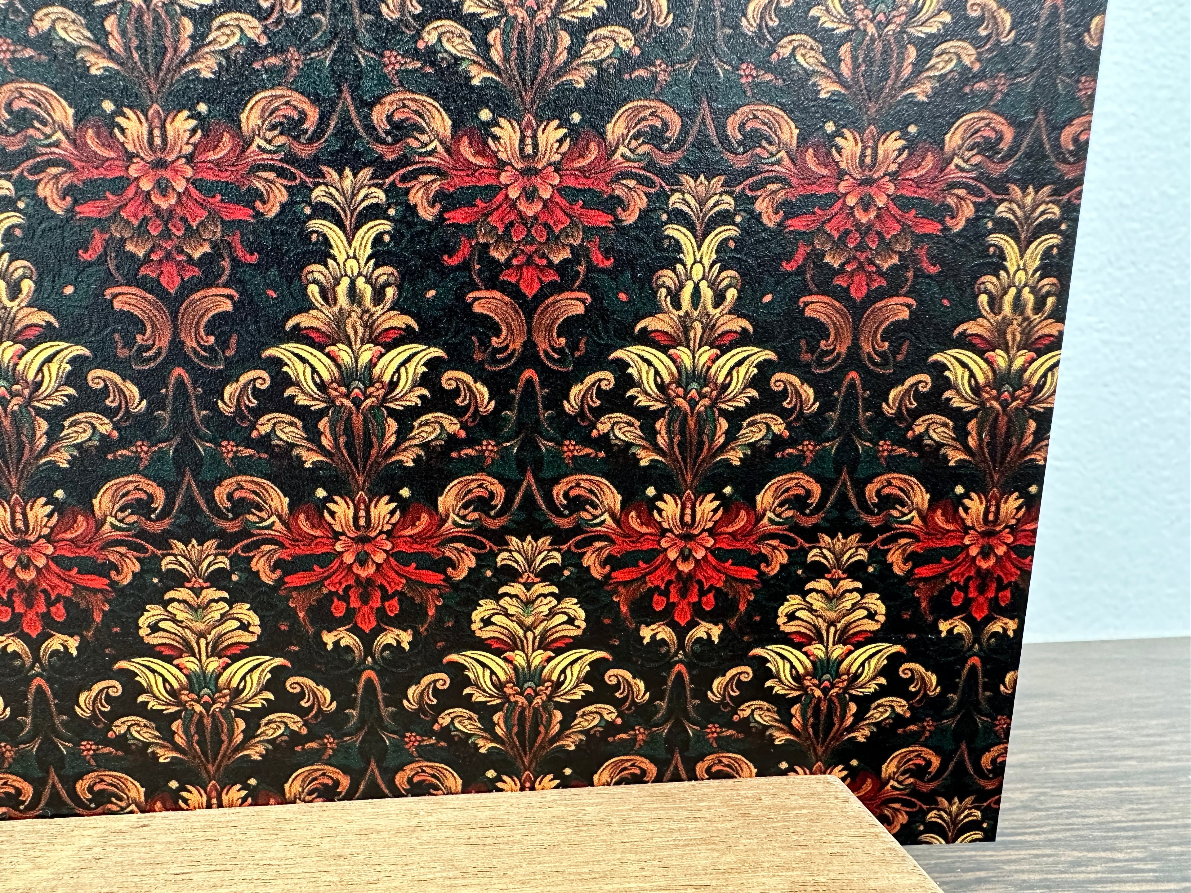 PatternPly® Full Coverage Victorian Christmas Damask sheet showing the pattern