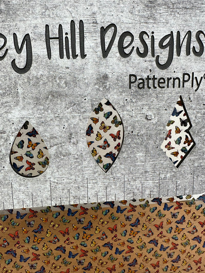 PatternPly® Scattered Micro Colorful Butterflies