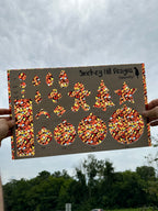 PatternPly® Transparent Abstract Candy Corn Stained Glass product photo 2