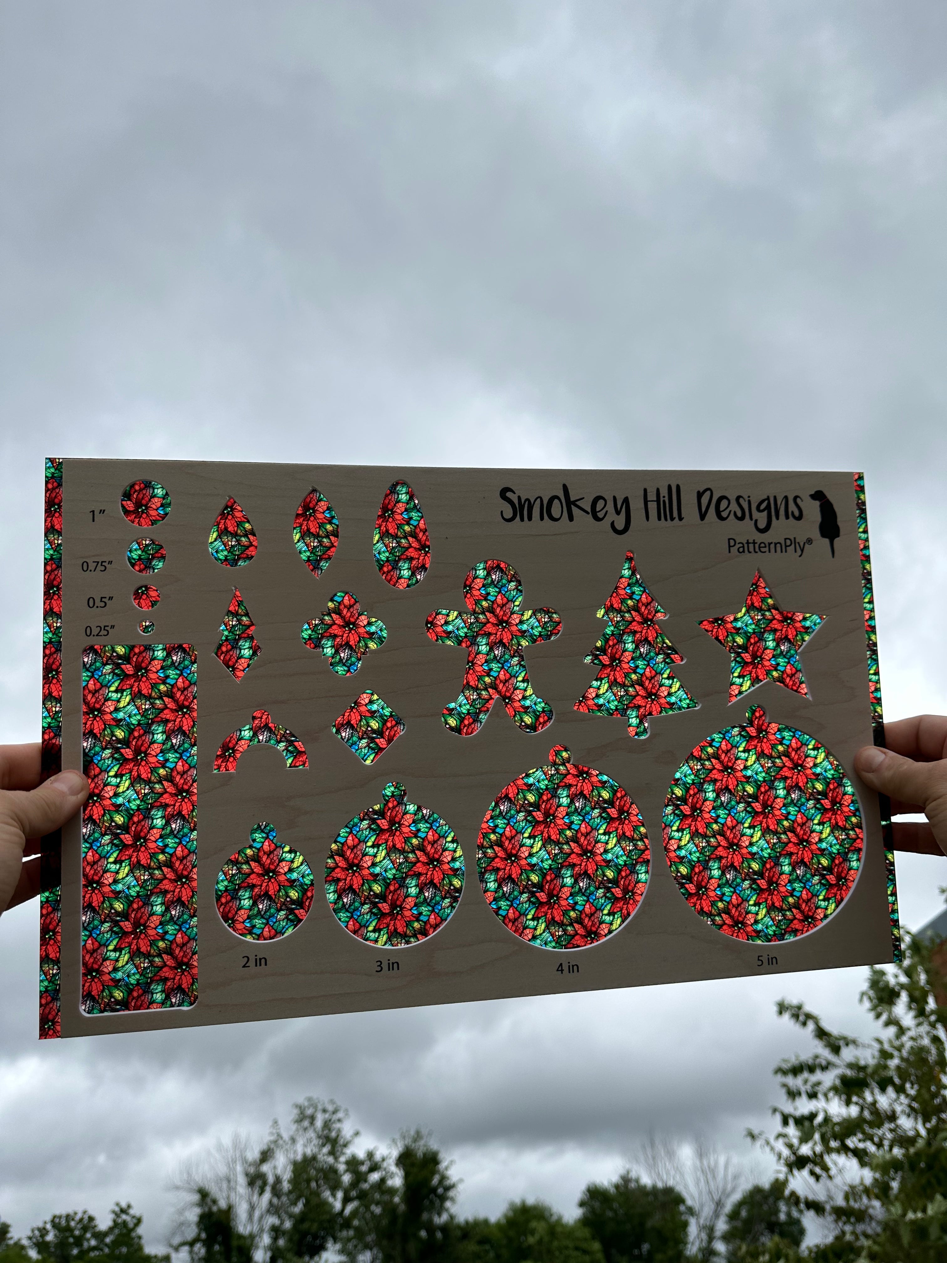 PatternPly® Transparent Stained Glass Poinsettias product photo 2