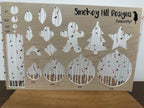 PatternPly® Scattered Snowy Trees and Birds product photo 2