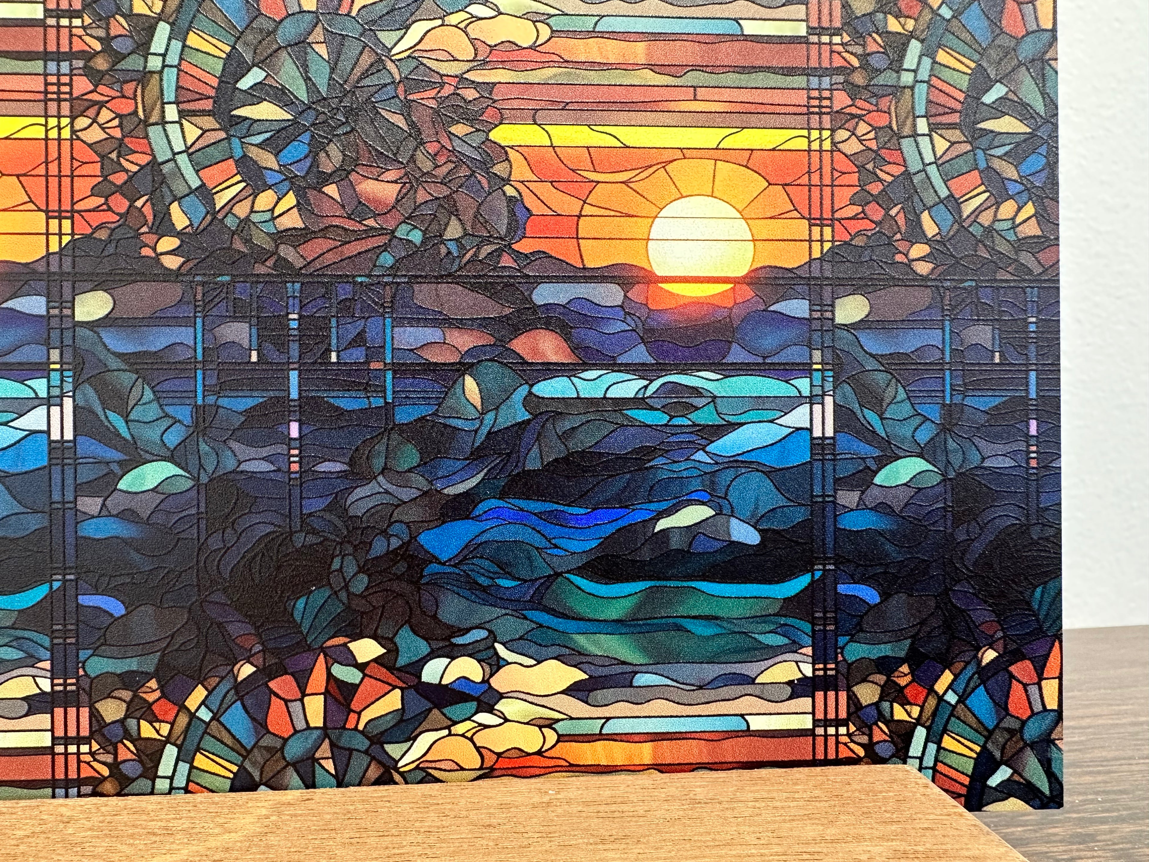 PatternPly® Full Coverage Beachy Sunrise sheet showing the pattern