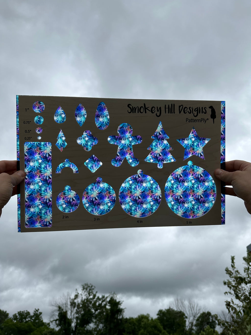 PatternPly® Transparent Galaxy Snowflakes product photo 2