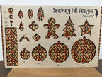 PatternPly® Full Coverage Abstract Red, Green, and Gold product photo 2