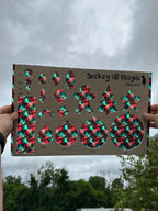 PatternPly® Transparent Green and Red Christmas Galaxy product photo 2