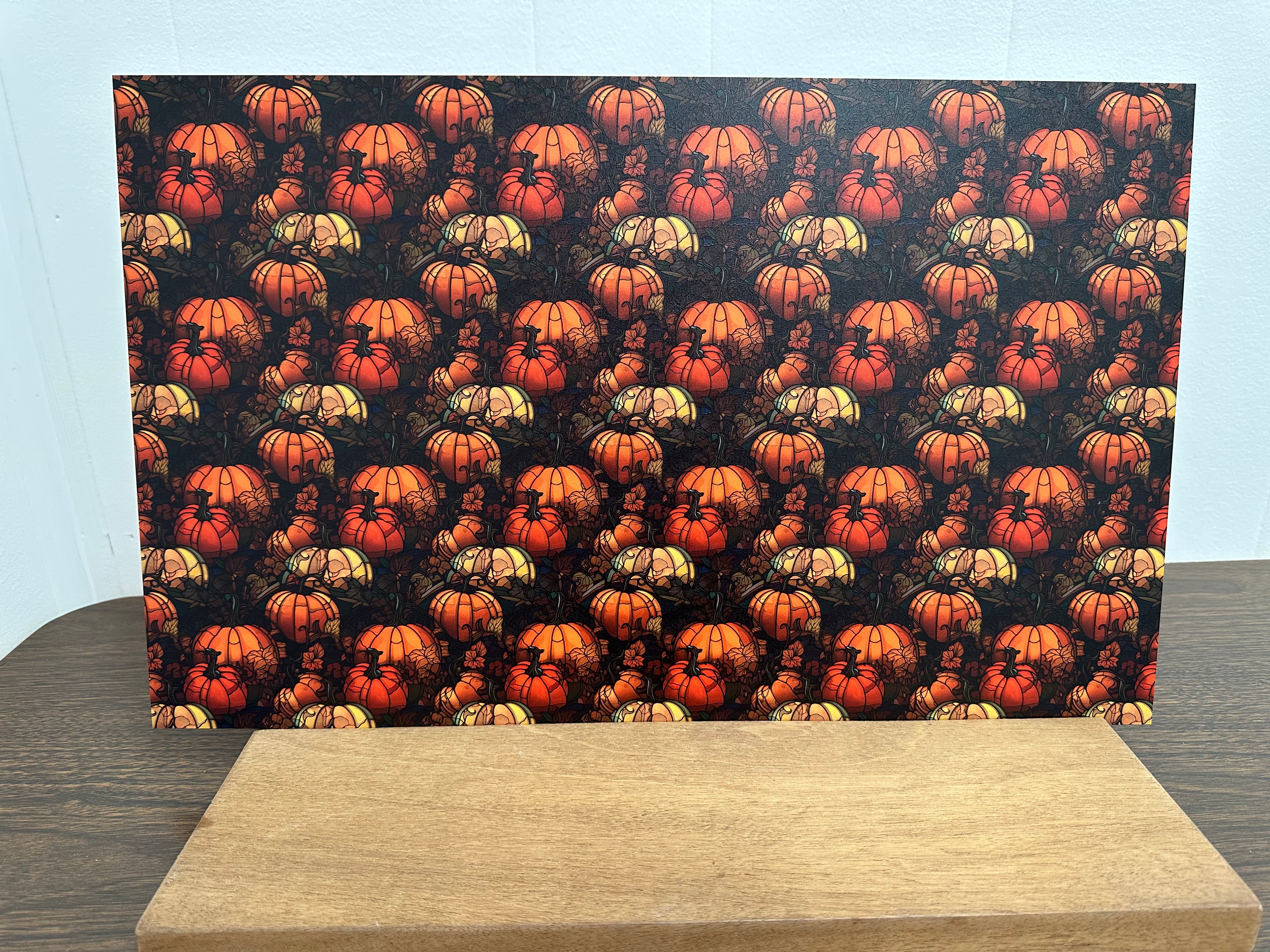 PatternPly® Full Coverage Stained Glass Pumpkin Patch product photo 3