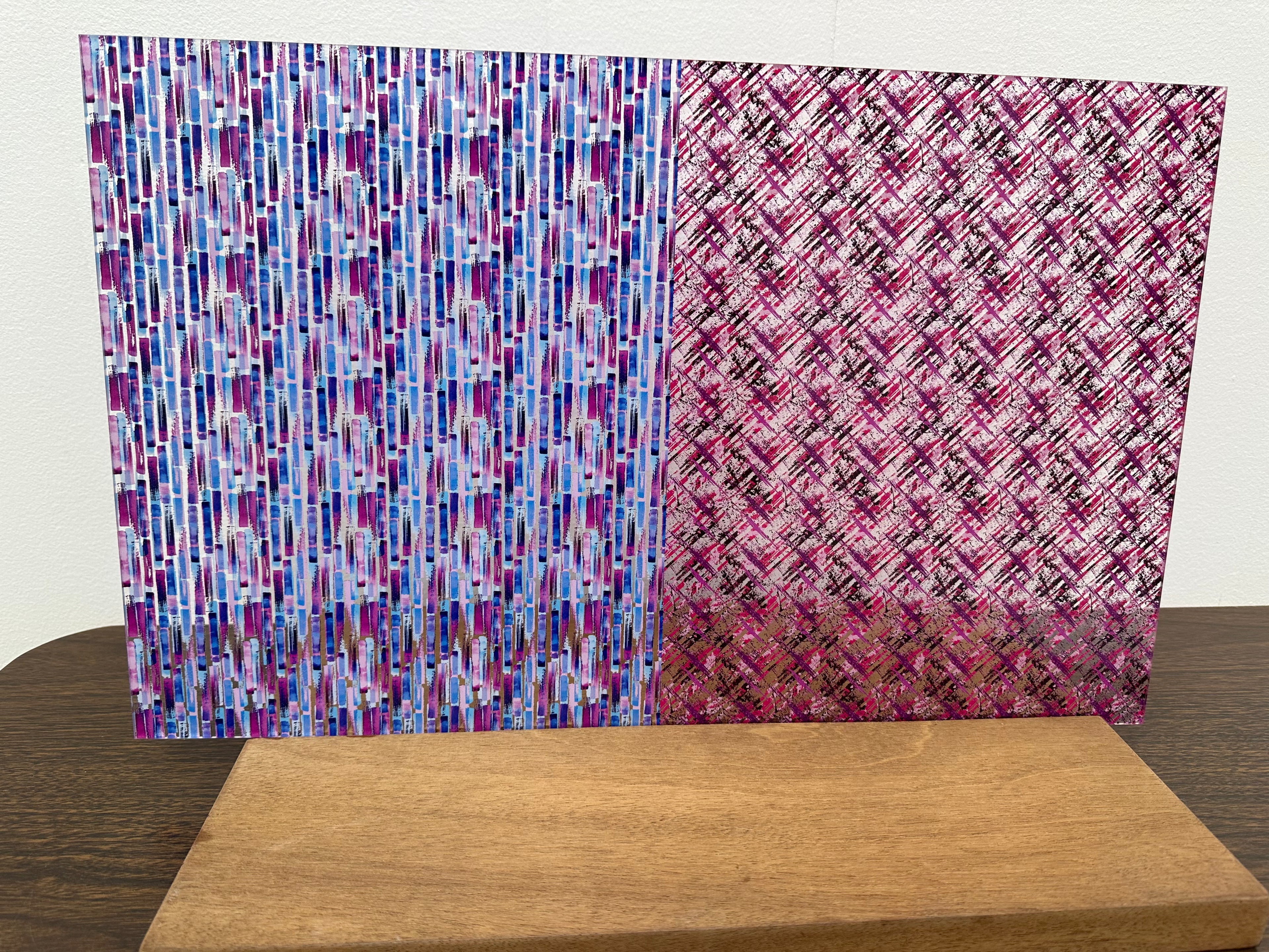 PatternPly® Scattered Magenta Brush Stroke Duo sheet showing the pattern