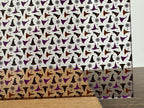 PatternPly® Scattered Witch Hats and Spiders sheet showing the pattern
