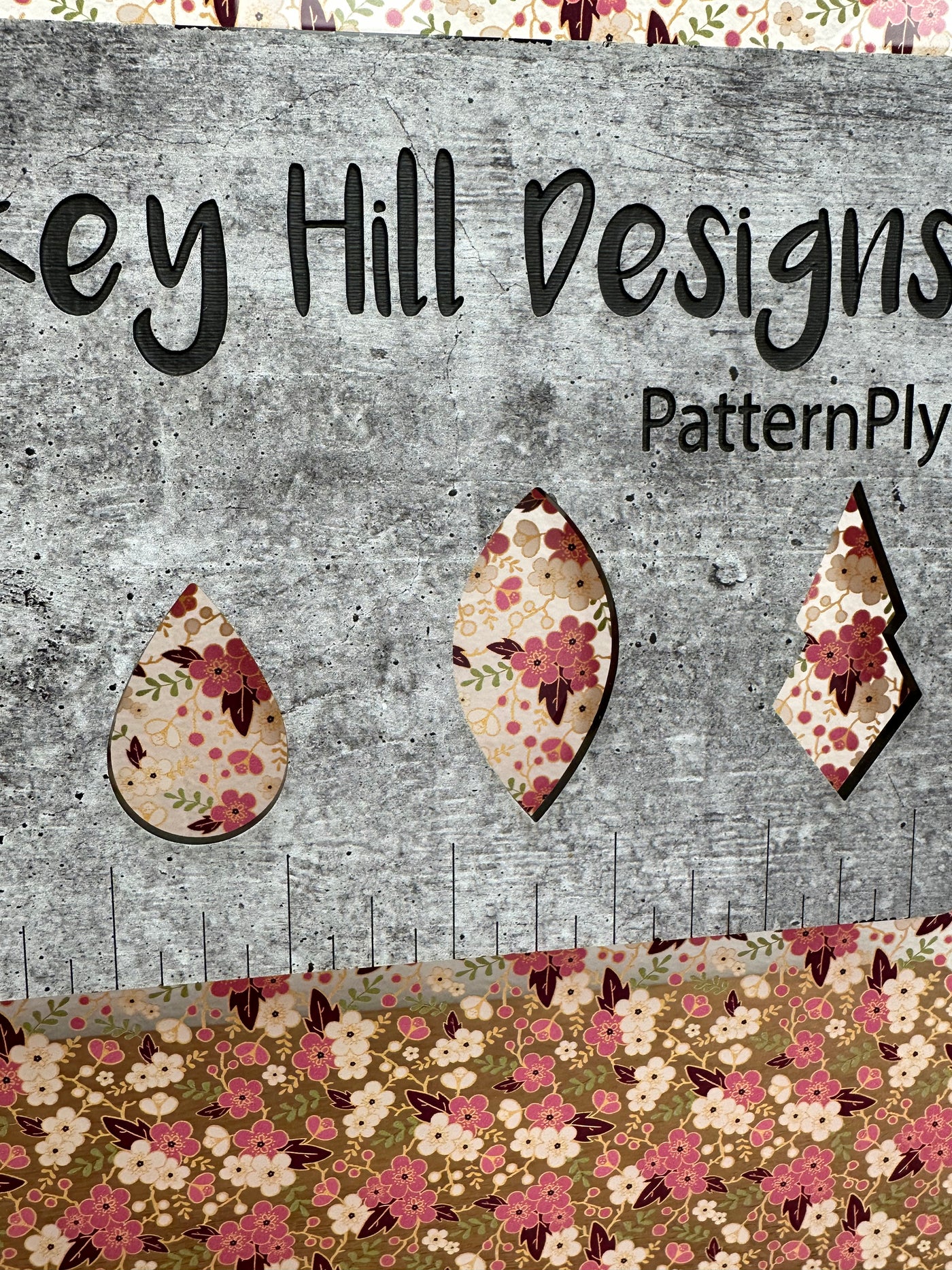 PatternPly® Scattered Pink and Gold Cherry Blossoms