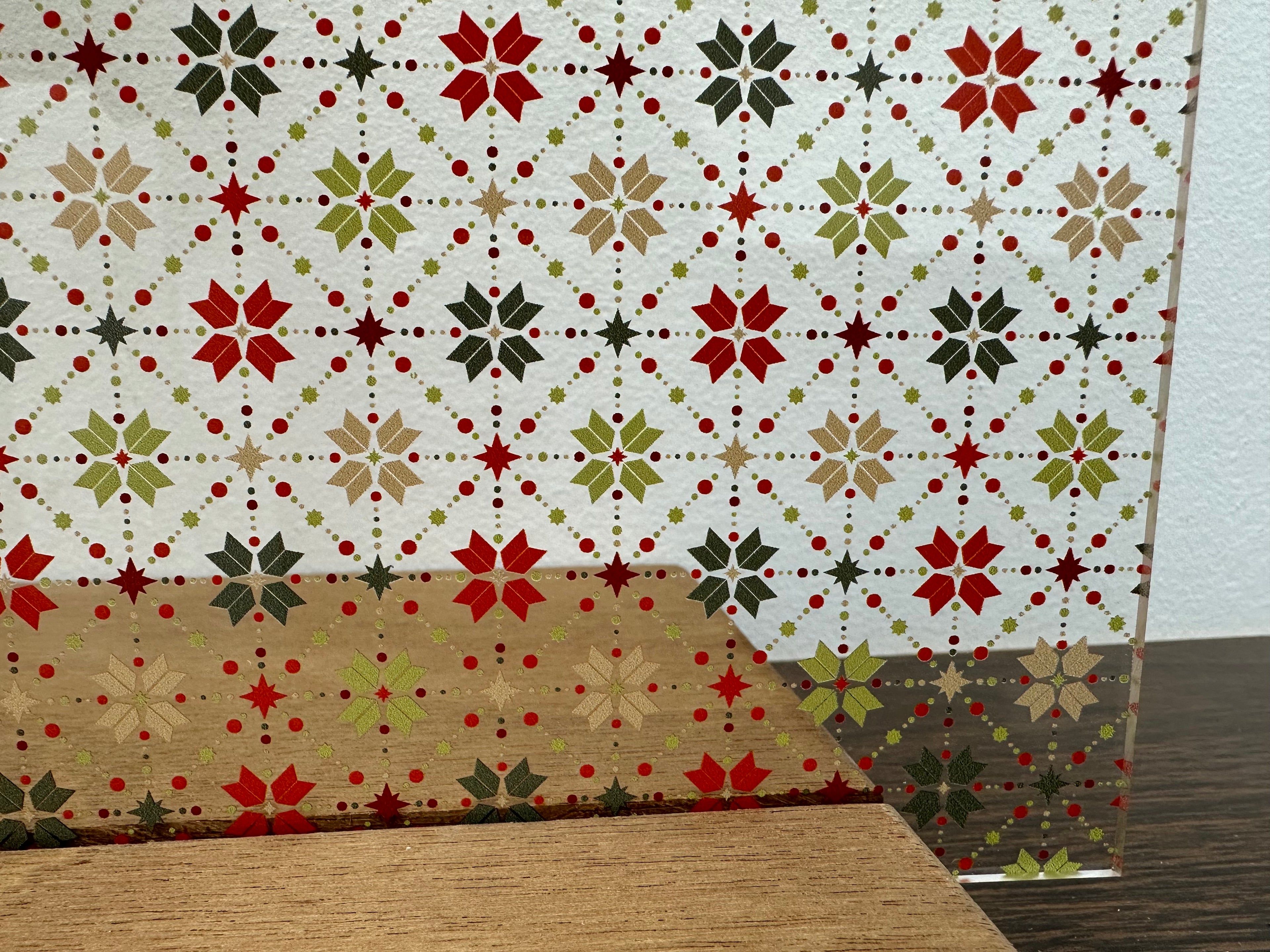 PatternPly® Scattered Christmas Quilt sheet showing the pattern