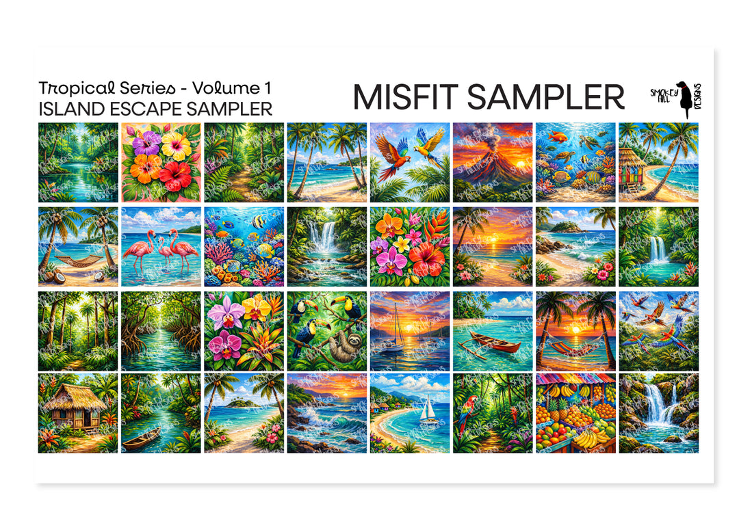 Misfit PatternPly® Transparent Island Escape Sampler