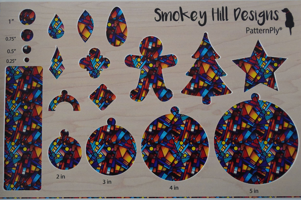 PatternPly® Full Coverage Bright Geometric Stained Glass product photo 3